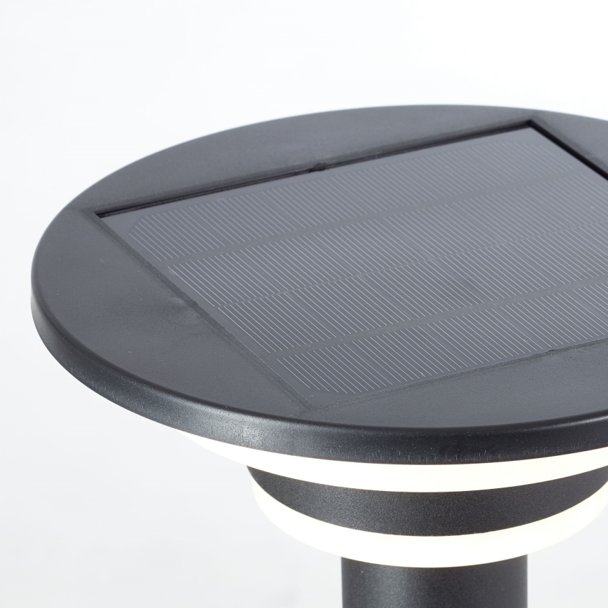 Brilliant - LED Solárna lampa so senzorom GARVINA LED/3W/3,7V 45 cm IP44 čierna
