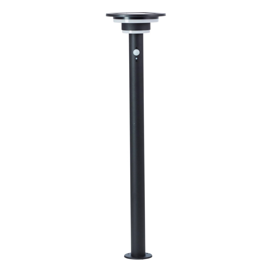 Brilliant - LED Solárna lampa so senzorom GARVINA LED/3W/3,7V 85 cm IP44 čierna