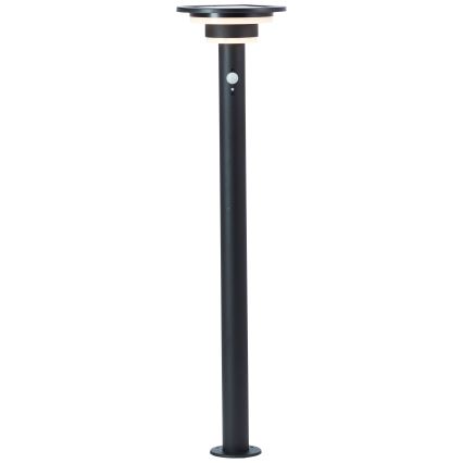 Brilliant - LED Solárna lampa so senzorom GARVINA LED/3W/3,7V 85 cm IP44 čierna