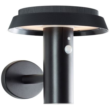 Brilliant - LED Solárne nástenné svietidlo so senzorom ALVERO LED/4W/3,7V IP44