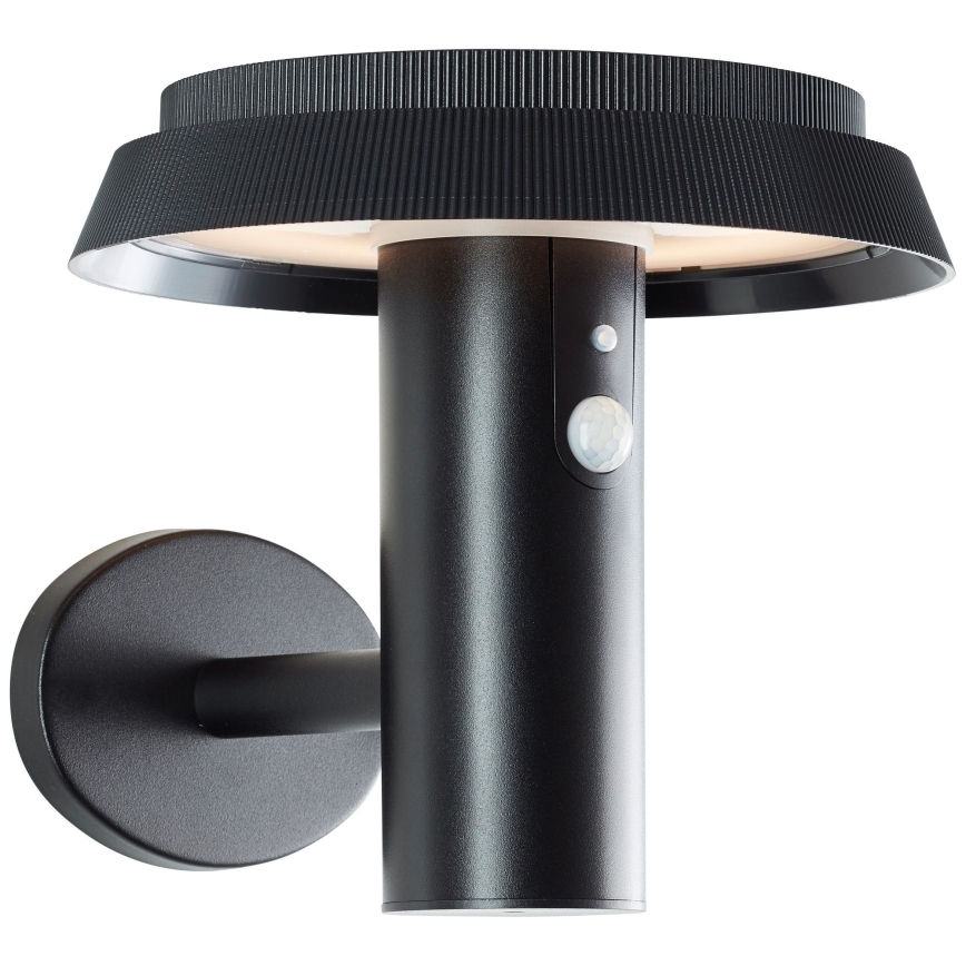 Brilliant - LED Solárne nástenné svietidlo so senzorom ALVERO LED/4W/3,7V IP44