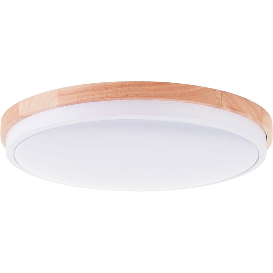 Brilliant - LED Stmievateľné stropné svietidlo BAARLO LED/24W/230V pr. 35 cm biela/gumovník - FSC certifikované