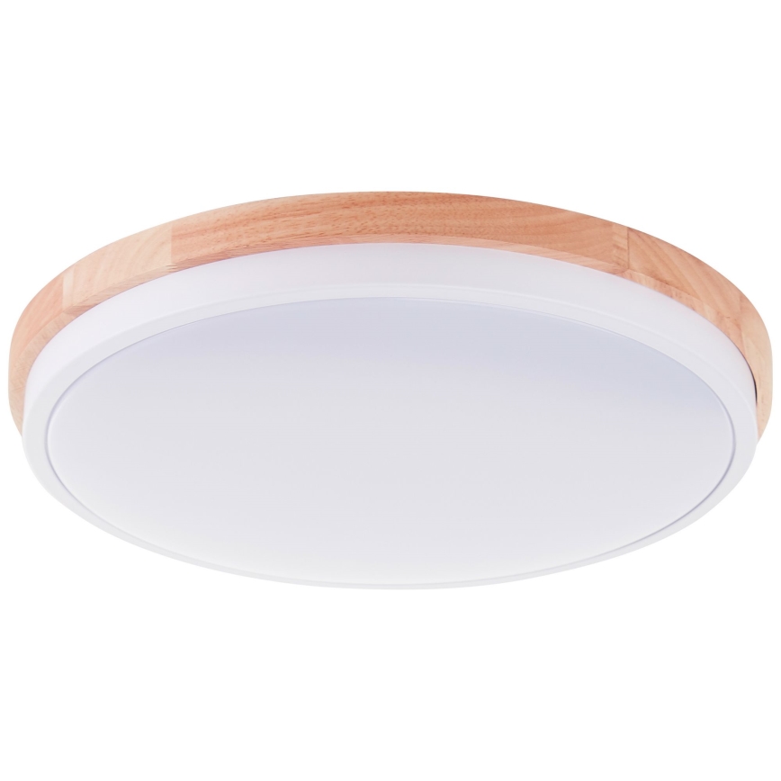 Brilliant - LED Stmievateľné stropné svietidlo BAARLO LED/24W/230V pr. 35 cm biela/gumovník - FSC certifikované