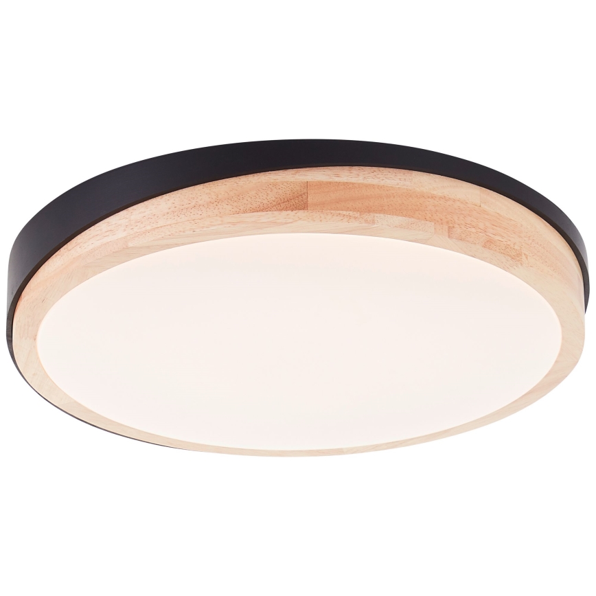 Brilliant - LED Stmievateľné stropné svietidlo BAARLO LED/24W/230V pr. 35 cm čierna/gumovník - FSC certifikované