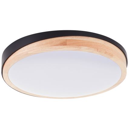 Brilliant - LED Stmievateľné stropné svietidlo BAARLO LED/24W/230V pr. 35 cm čierna/gumovník - FSC certifikované