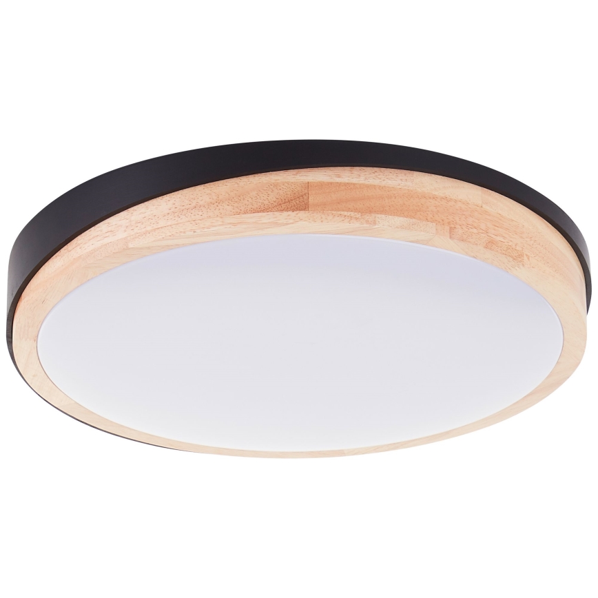 Brilliant - LED Stmievateľné stropné svietidlo BAARLO LED/24W/230V pr. 35 cm čierna/gumovník - FSC certifikované