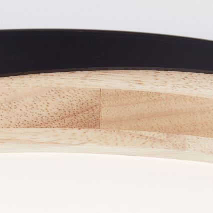 Brilliant - LED Stmievateľné stropné svietidlo BAARLO LED/24W/230V pr. 35 cm čierna/gumovník - FSC certifikované