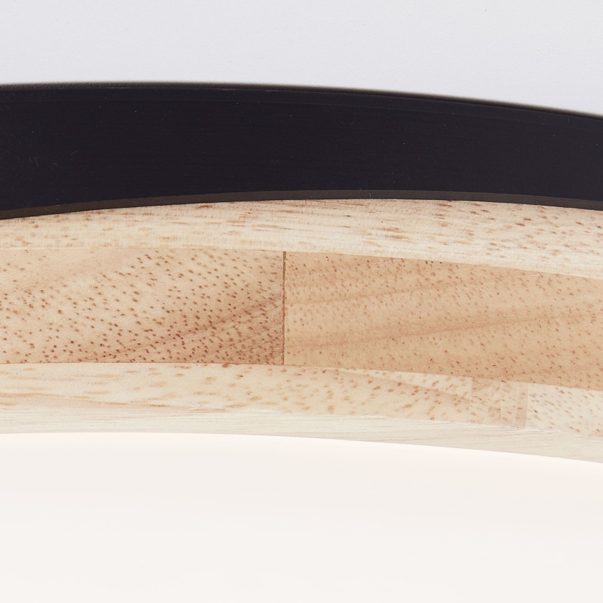 Brilliant - LED Stmievateľné stropné svietidlo BAARLO LED/24W/230V pr. 35 cm čierna/gumovník - FSC certifikované