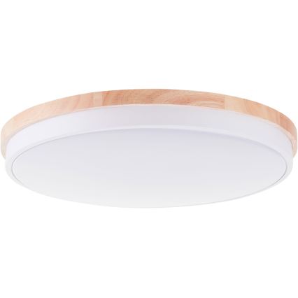 Brilliant - LED Stmievateľné stropné svietidlo BAARLO LED/36W/230V 3000-6500K pr. 50 cm biela/gumovník + diaľkové ovládanie - FSC certifikované
