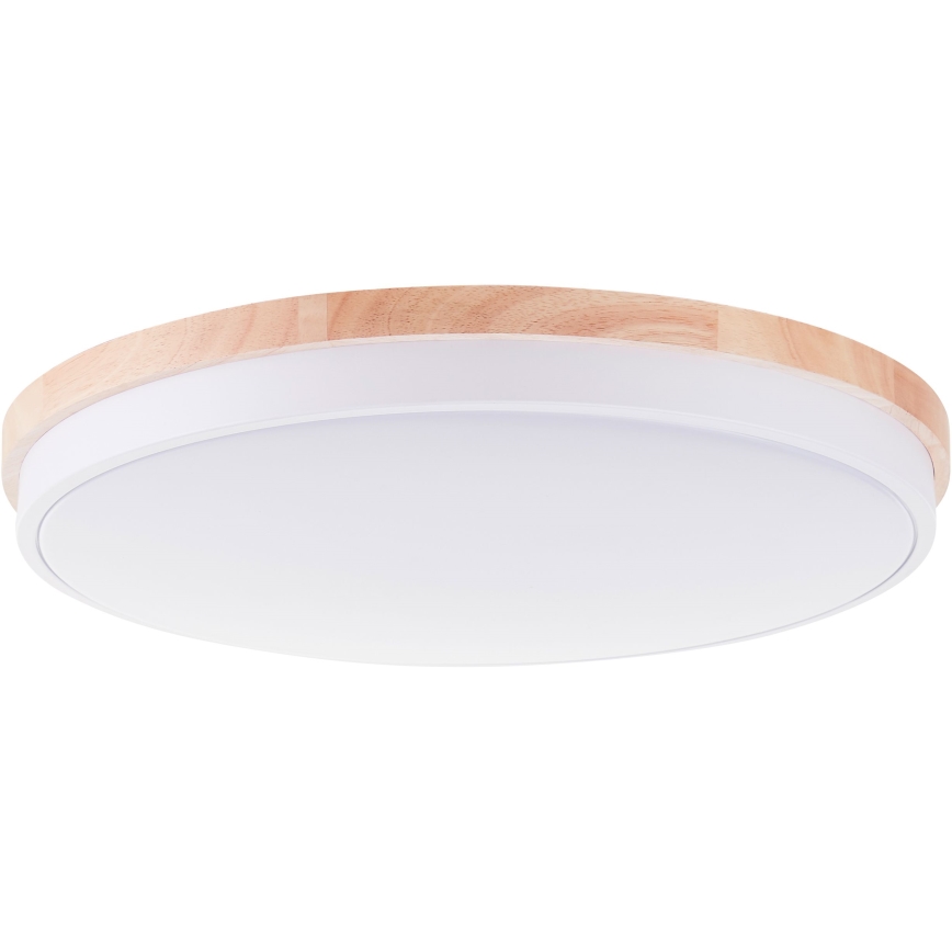Brilliant - LED Stmievateľné stropné svietidlo BAARLO LED/36W/230V 3000-6500K pr. 50 cm biela/gumovník + diaľkové ovládanie - FSC certifikované