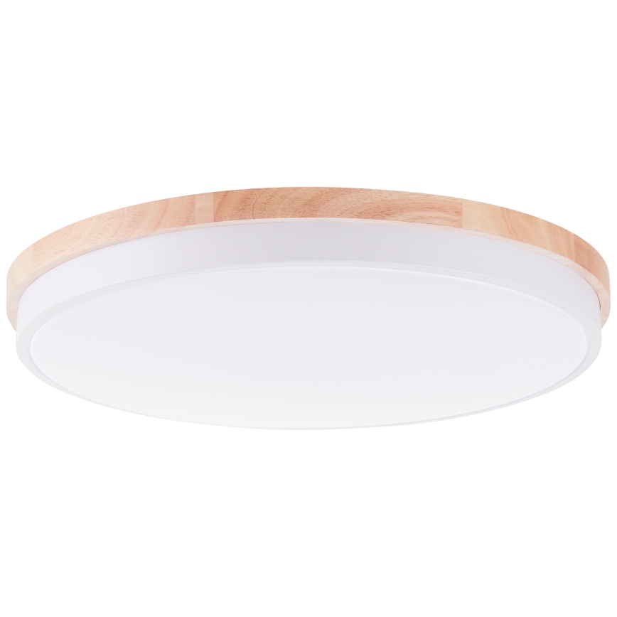 Brilliant - LED Stmievateľné stropné svietidlo BAARLO LED/36W/230V 3000-6500K pr. 50 cm biela/gumovník + diaľkové ovládanie - FSC certifikované