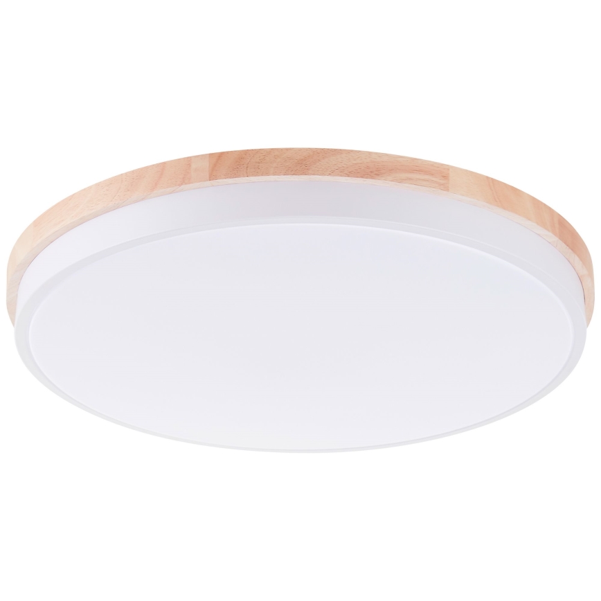 Brilliant - LED Stmievateľné stropné svietidlo BAARLO LED/36W/230V 3000-6500K pr. 50 cm biela/gumovník + diaľkové ovládanie - FSC certifikované