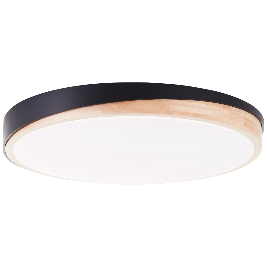 Brilliant - LED Stmievateľné stropné svietidlo BAARLO LED/36W/230V 3000-6500K pr. 50 cm čierna/gumovník + diaľkové ovládanie - FSC certifikované