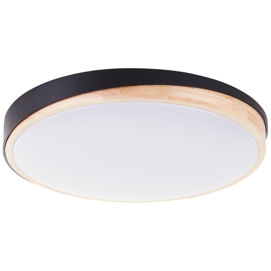 Brilliant - LED Stmievateľné stropné svietidlo BAARLO LED/36W/230V 3000-6500K pr. 50 cm čierna/gumovník + diaľkové ovládanie - FSC certifikované