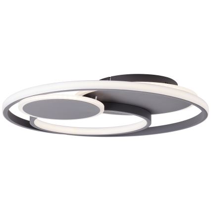 Brilliant - LED Stmievateľné stropné svietidlo RUNDA LED/50W/230V 3000-6500K čierna + diaľkové ovládanie