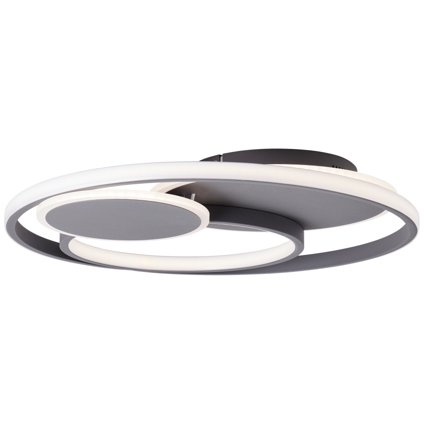Brilliant - LED Stmievateľné stropné svietidlo RUNDA LED/50W/230V 3000-6500K čierna + diaľkové ovládanie