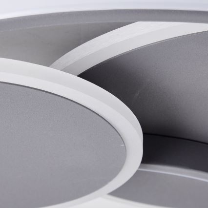 Brilliant - LED Stmievateľné stropné svietidlo RUNDA LED/50W/230V 3000-6500K čierna + diaľkové ovládanie