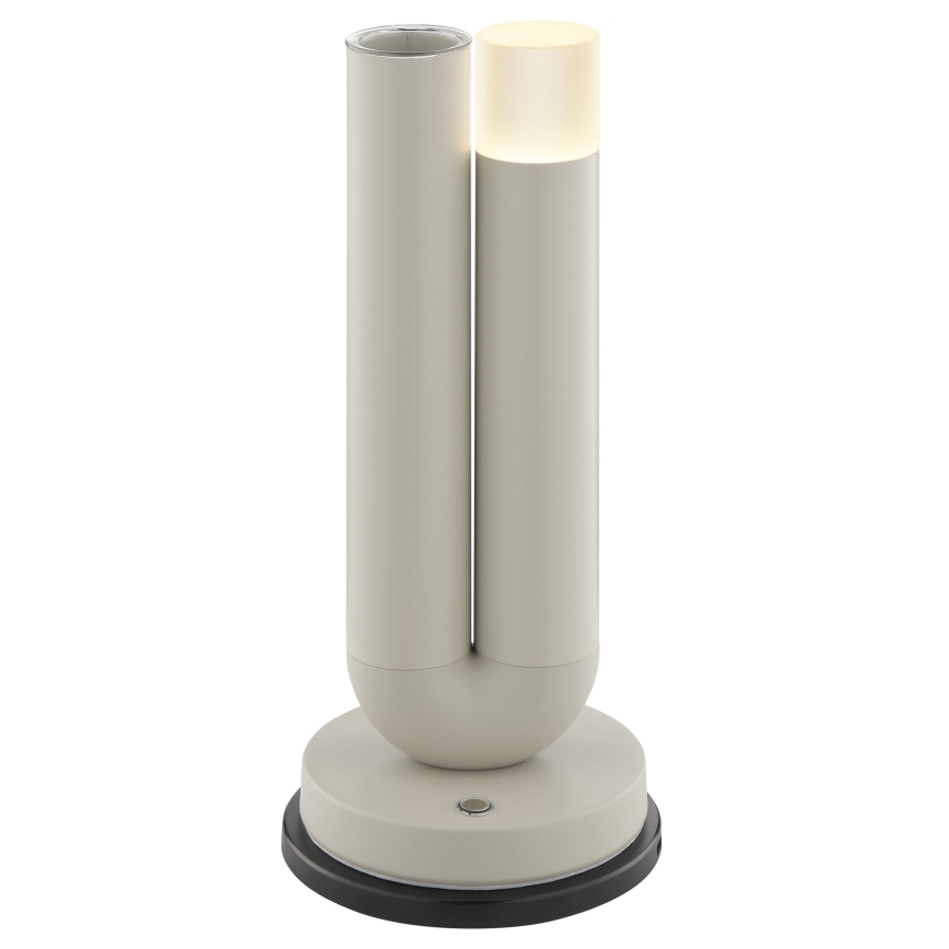 Brilliant - stmievateľná nabíjacia dotyková vonkajšia LED stolová lampa SAYU LED/2,5W/5V 2700K 2600 mAh IP44 sivá