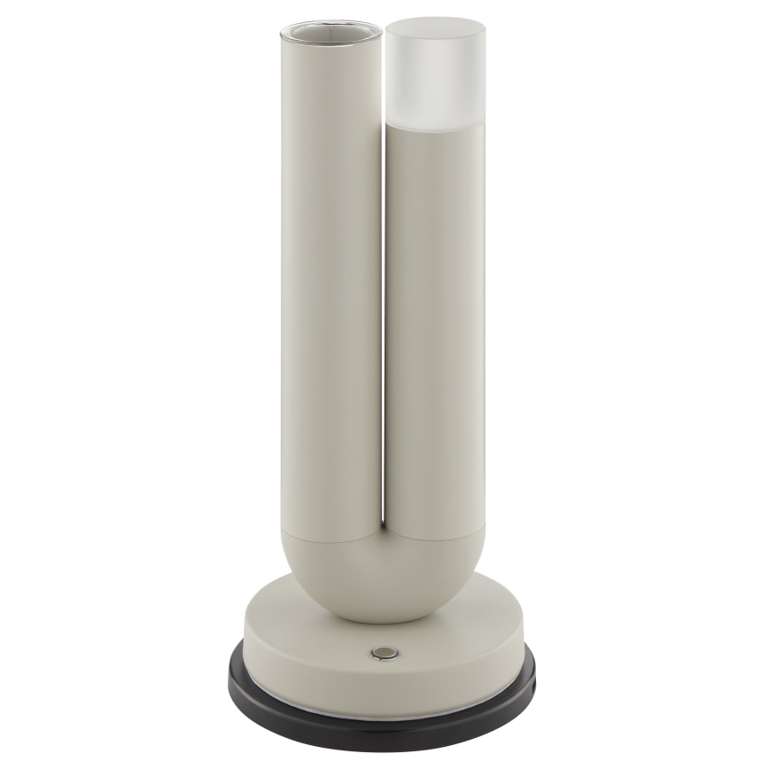Brilliant - stmievateľná nabíjacia dotyková vonkajšia LED stolová lampa SAYU LED/2,5W/5V 2700K 2600 mAh IP44 sivá