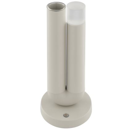 Brilliant - stmievateľná nabíjacia dotyková vonkajšia LED stolová lampa SAYU LED/2,5W/5V 2700K 2600 mAh IP44 sivá