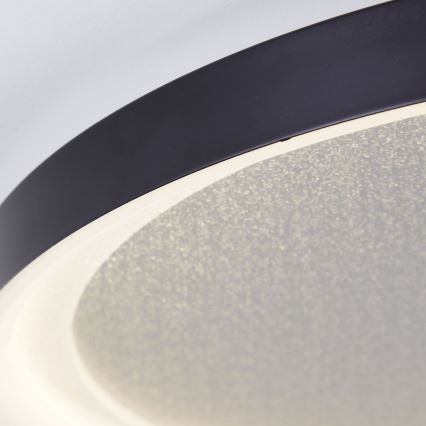 Brilliant - LED Stmievateľné stropné svietidlo QUITO LED/30W/230V 3000K pr. 42 cm čierna