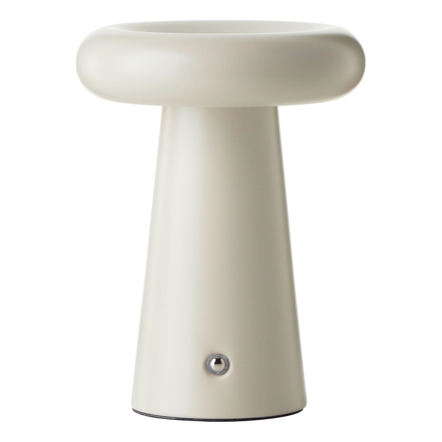 Brilliant - LED Stmievateľná dotyková stolná lampa MUFFIN LED/3W/5V USB 2600 mAh IP44 krém