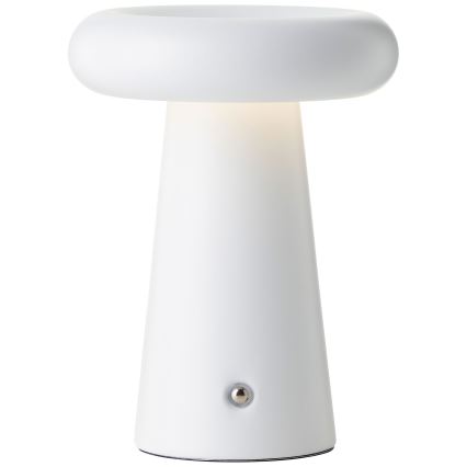 Brilliant - LED Stmievateľná dotyková vonkajšia stolná lampa MUFFIN LED/3W/5V USB 2600 mAh IP44 biela
