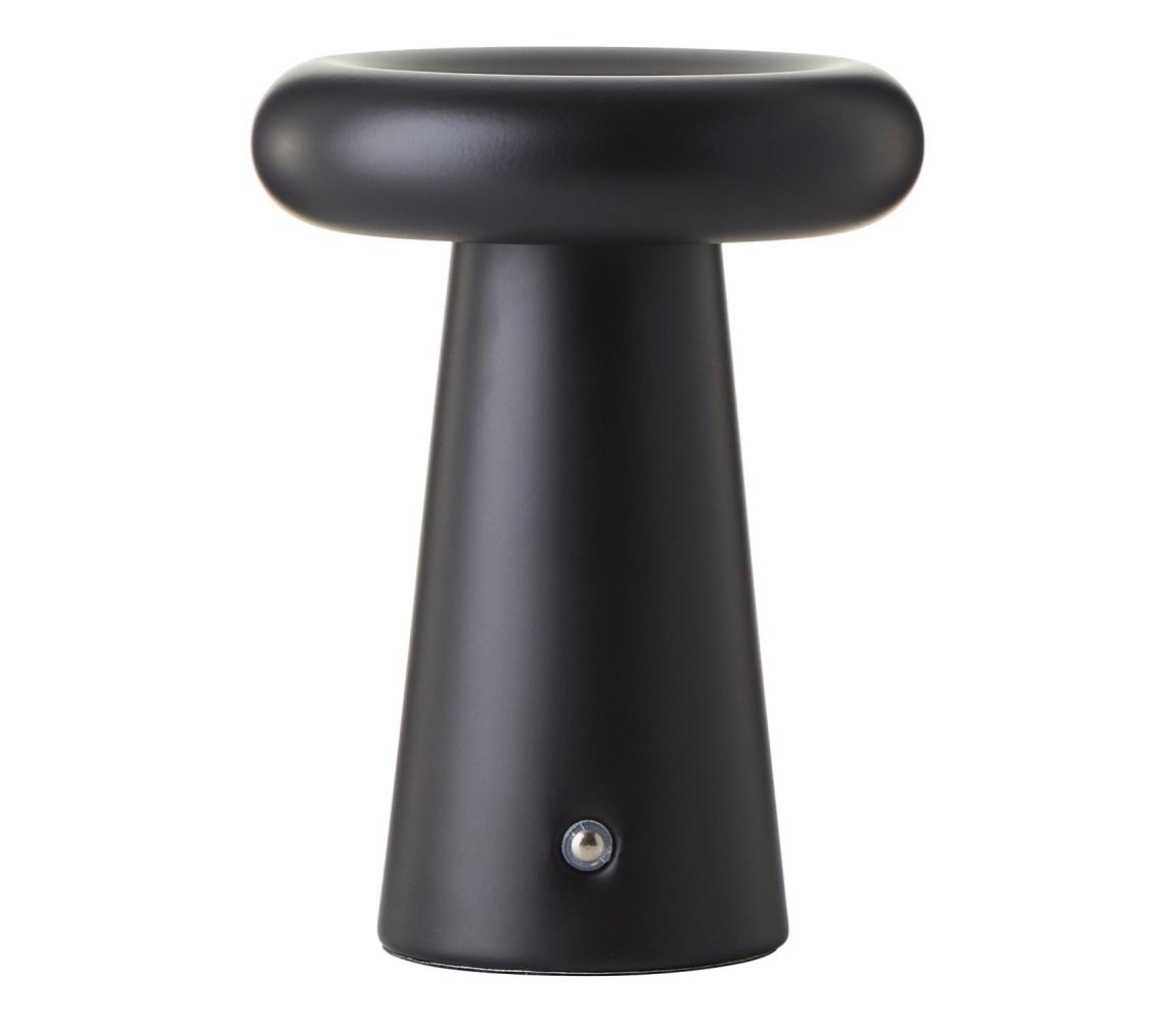 Brilliant Brilliant -LED Stmievateľná dotyková stolná lampa MUFFIN LED/3W/5V USB IP44 čierna