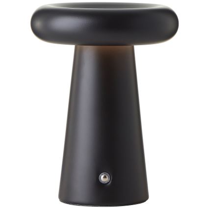 Brilliant - LED Stmievateľná dotyková vonkajšia stolná lampa MUFFIN LED/3W/5V USB 2600 mAh IP44 čierna