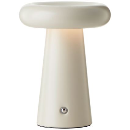 Brilliant - LED Stmievateľná dotyková stolná lampa MUFFIN LED/3W/5V USB 2600 mAh IP44 krém