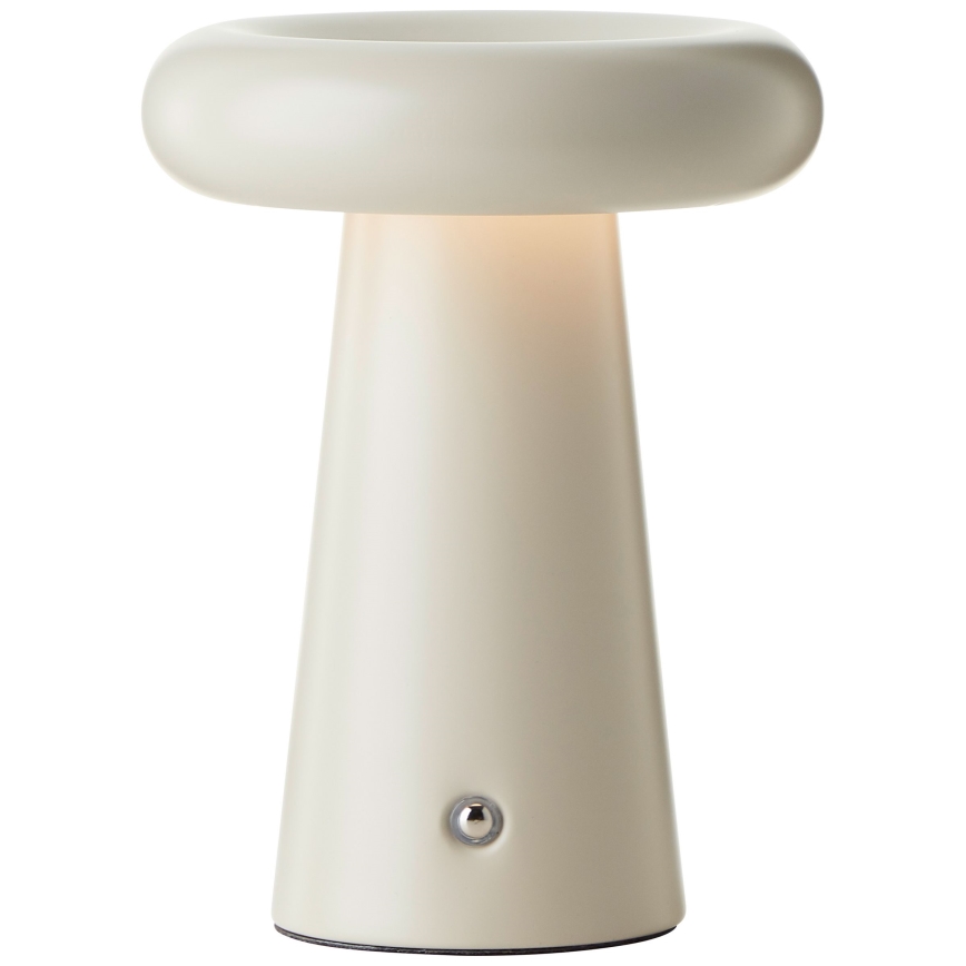 Brilliant - LED Stmievateľná dotyková stolná lampa MUFFIN LED/3W/5V USB 2600 mAh IP44 krém