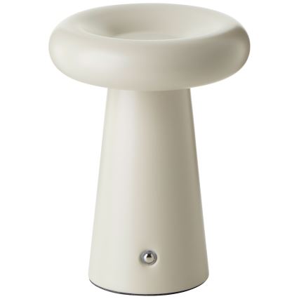 Brilliant - LED Stmievateľná dotyková stolná lampa MUFFIN LED/3W/5V USB 2600 mAh IP44 krém