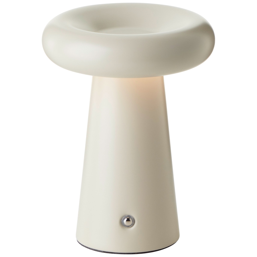 Brilliant - LED Stmievateľná dotyková stolná lampa MUFFIN LED/3W/5V USB 2600 mAh IP44 krém