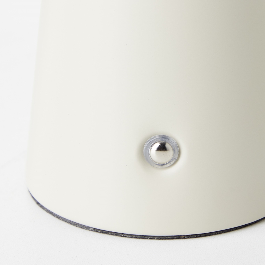 Brilliant - LED Stmievateľná dotyková stolná lampa MUFFIN LED/3W/5V USB 2600 mAh IP44 krém