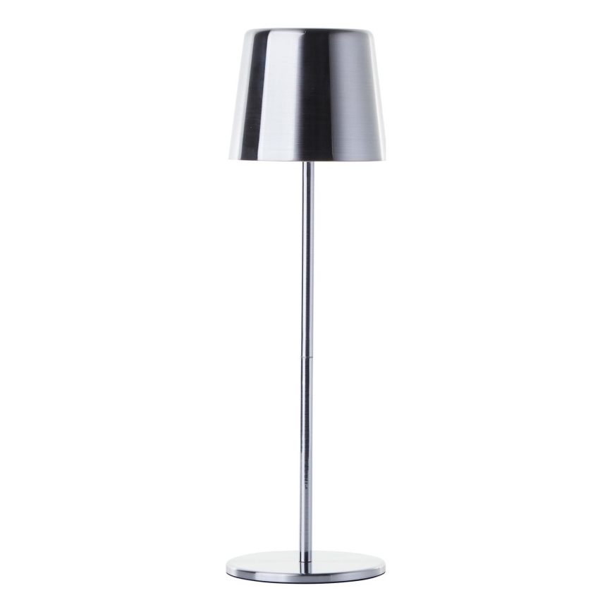 Brilliant - LED Stmievateľná dotyková vonkajšia lampa XAANA LED/4W/5V 3000/4000/6500K 2600 mAh IP44 lesklý chróm