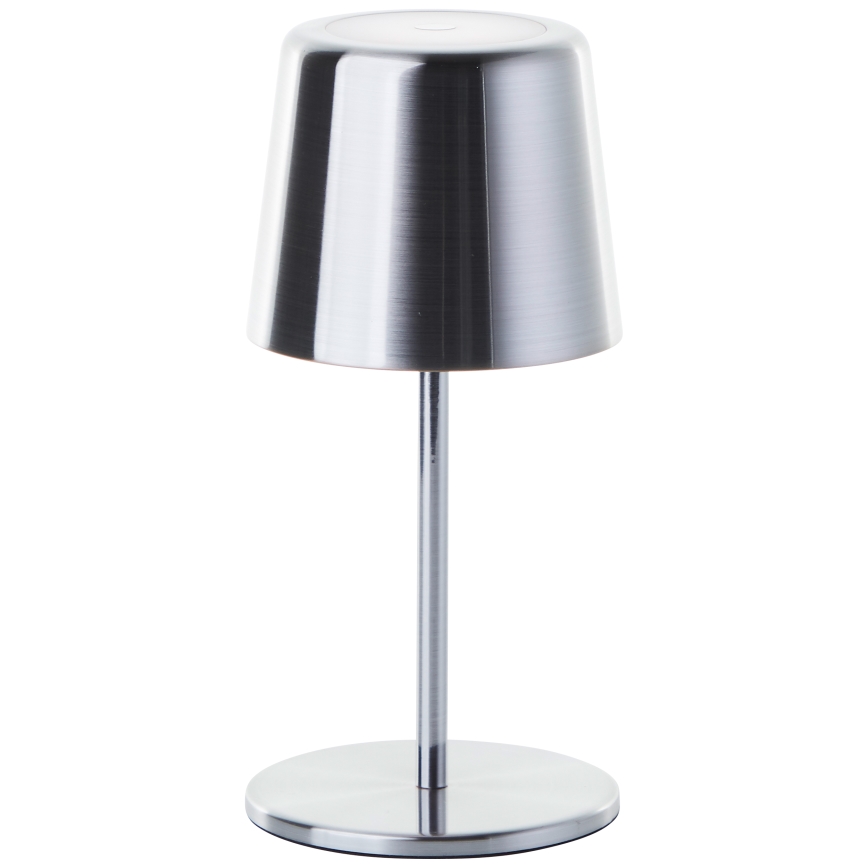 Brilliant - LED Stmievateľná dotyková vonkajšia lampa XAANA LED/4W/5V 3000/4000/6500K 2600 mAh IP44 lesklý chróm