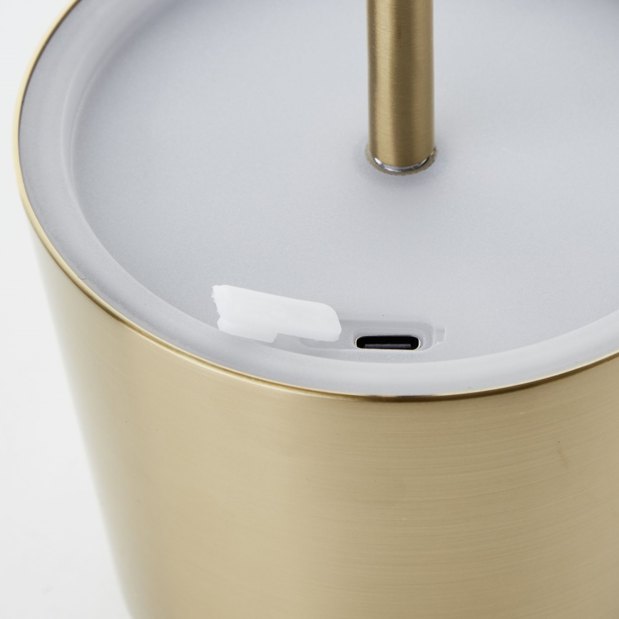 Brilliant - LED Stmievateľná dotyková vonkajšia lampa XAANA LED/4W/5V 3000/4000/6500K 2600 mAh IP44 zlatá