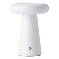 Brilliant - LED stmievateľná dotyková vonkajšia stolová lampa MUFFIN LED/3W/5V USB 2600 mAh IP44 biela