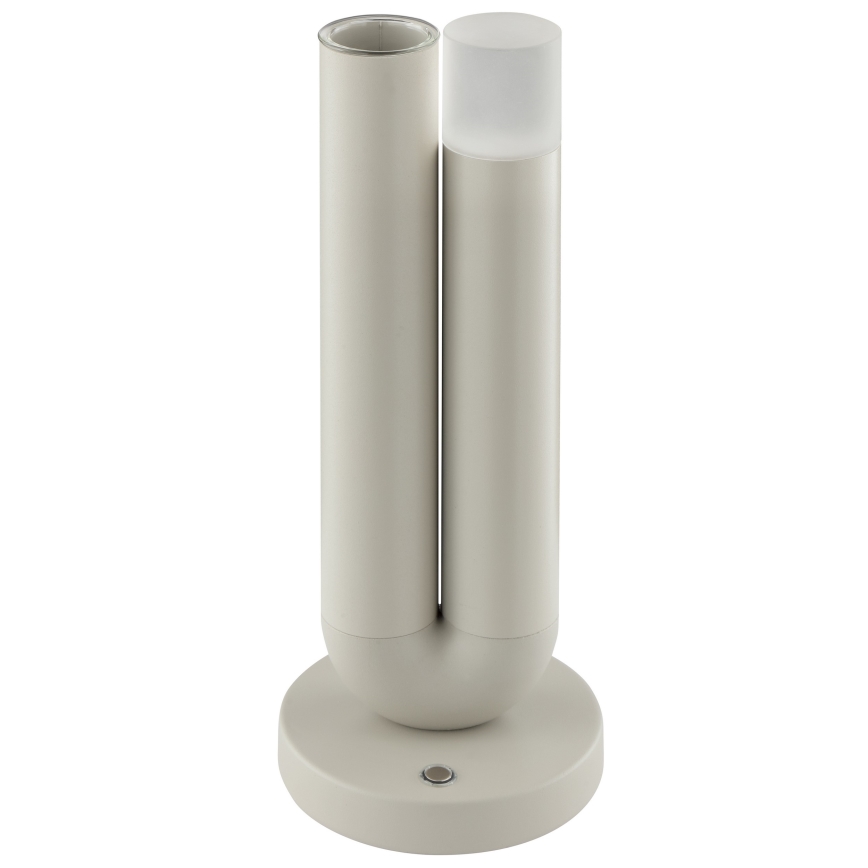 Brilliant - LED stmievateľná dobíjateľná dotyková vonkajšia stolová lampa SAYU LED/2,5W/5V 2700K 2600 mAh IP44 sivá