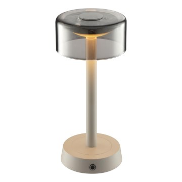 Brilliant - LED stmievateľná nabíjacia dotyková vonkajšia stolová lampa RAZOR LED/2,5W/5V 2700K 2600 mAh IP44 sivá