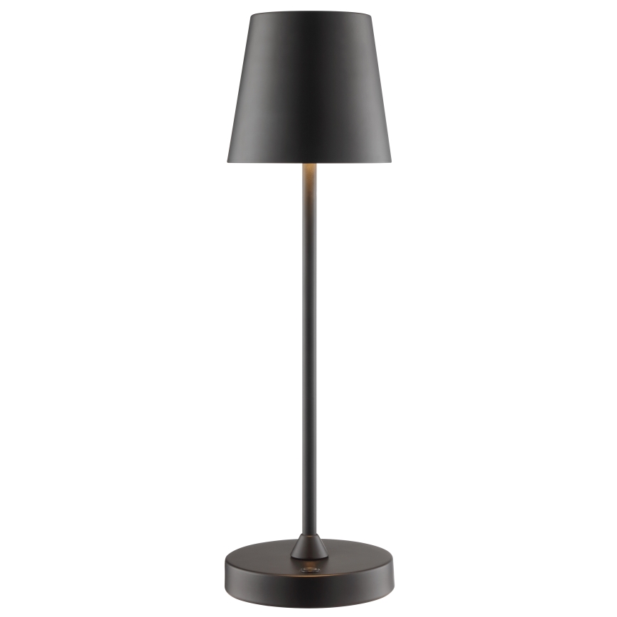 Brilliant - LED stmievateľná dobíjateľná vonkajšia stolová lampa s dotykovým ovládaním ELORA LED/2,5W/5V 2700K 2600 mAh IP44 čierna