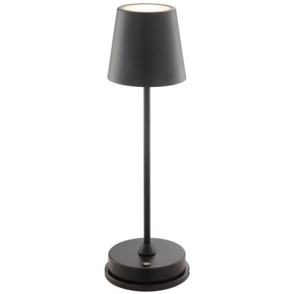 Brilliant - LED stmievateľná dobíjateľná vonkajšia stolová lampa s dotykovým ovládaním ELORA LED/2,5W/5V 2700K 2600 mAh IP44 čierna