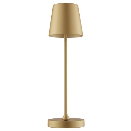 Brilliant - LED stmievateľná nabíjateľná dotyková vonkajšia stolová lampa ELORA LED/2,5W/5V 2700K 2600 mAh IP44 zlatá
