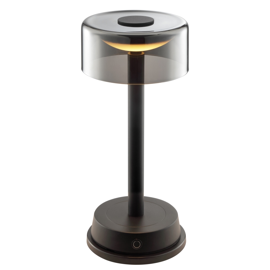 Brilliant - LED stmievateľná nabíjateľná dotyková vonkajšia stolová lampa RAZOR LED/2,5W/5V 2700K 2600 mAh IP44 čierna