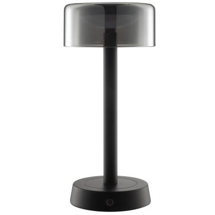 Brilliant - LED stmievateľná nabíjateľná dotyková vonkajšia stolová lampa RAZOR LED/2,5W/5V 2700K 2600 mAh IP44 čierna