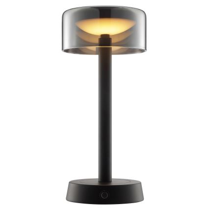 Brilliant - LED stmievateľná nabíjateľná dotyková vonkajšia stolová lampa RAZOR LED/2,5W/5V 2700K 2600 mAh IP44 čierna