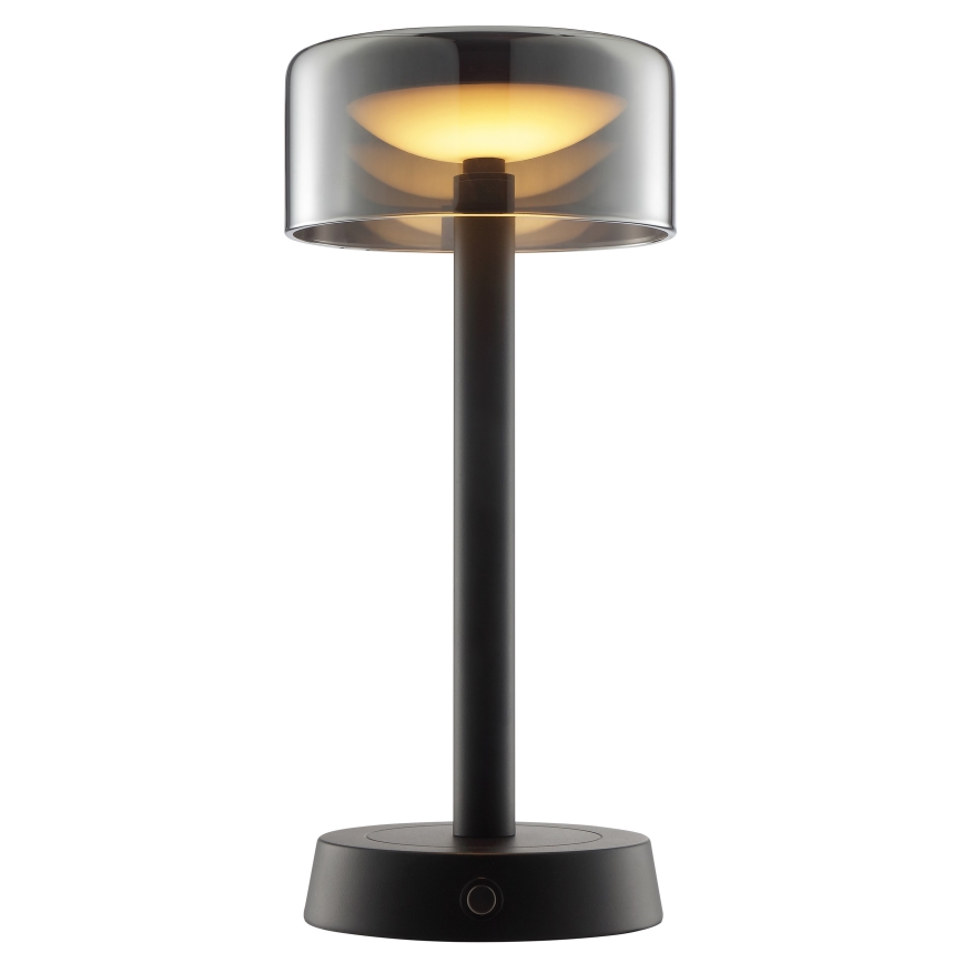 Brilliant - LED stmievateľná nabíjateľná dotyková vonkajšia stolová lampa RAZOR LED/2,5W/5V 2700K 2600 mAh IP44 čierna
