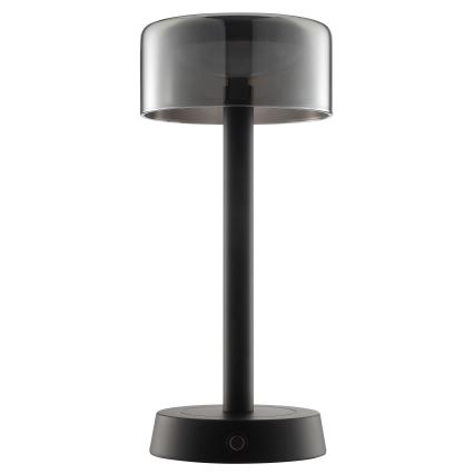 Brilliant - LED stmievateľná nabíjateľná dotyková vonkajšia stolová lampa RAZOR LED/2,5W/5V 2700K 2600 mAh IP44 čierna