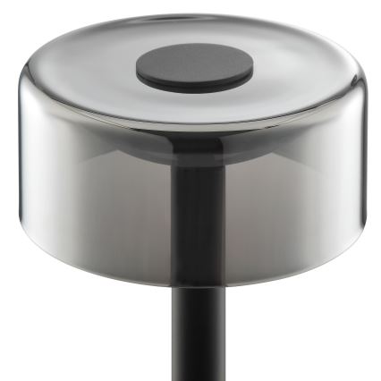 Brilliant - LED stmievateľná nabíjateľná dotyková vonkajšia stolová lampa RAZOR LED/2,5W/5V 2700K 2600 mAh IP44 čierna