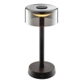 Brilliant - LED stmievateľná nabíjateľná dotyková vonkajšia stolová lampa RAZOR LED/2,5W/5V 2700K 2600 mAh IP44 čierna